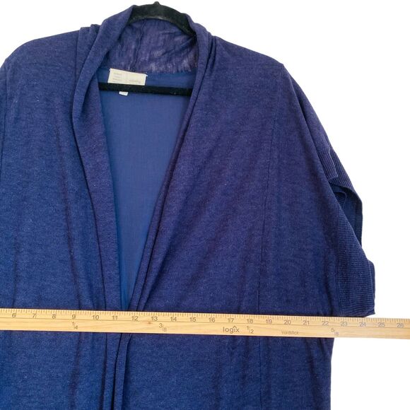 Saturday Sunday Anthropologie Long Cardigan Duster Linen Knit Boho Relaxed Artsy - Picture 7 of 12